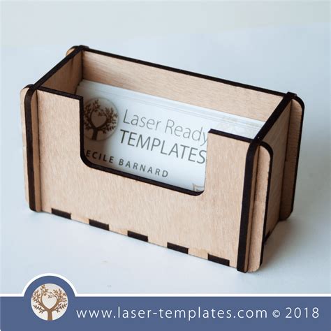 laser cut business card holder template